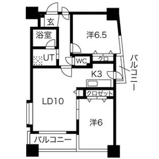 ノヴァ大通II【8階】の間取り