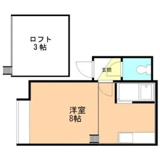 KUULEI東区役所前【2階】の間取り