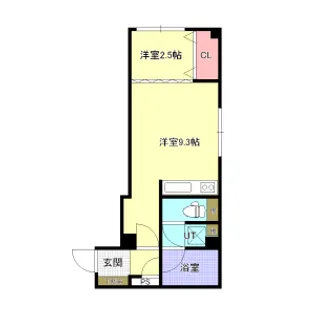 インターナショナルビル【405号室】の間取り