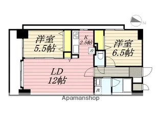 ラディア近代美術館前【801号室】の間取り