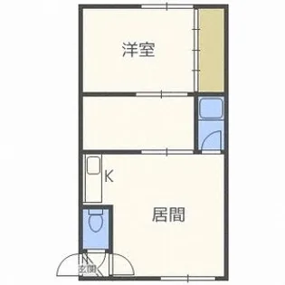 L’OUEST円山【103号室】の間取り