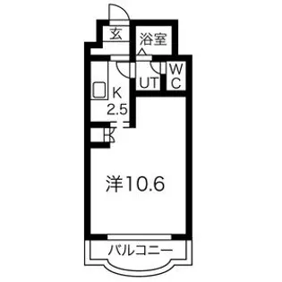 パークアベニュー札幌【10階】の間取り
