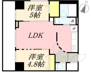 コローレ知事公館前【5階】の間取り