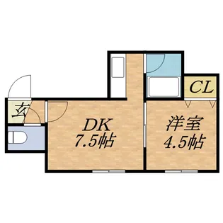 ゾンネブルーメⅠ【105号室】の間取り