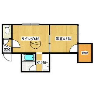 ゾンネブルーメⅠ【3階】の間取り