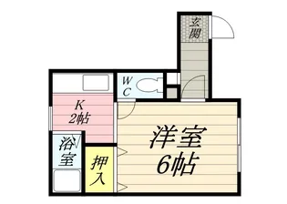 シャトーミリオン【105号室】の間取り