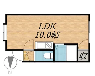 パステルコート21【101号室】の間取り