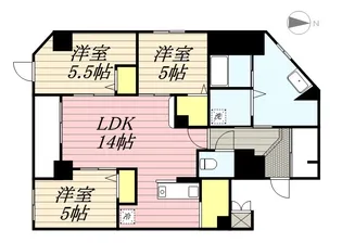 フランセレジデンシア スイート南麻生【4階】の間取り