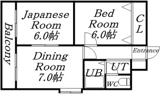 ノースビレッジ本江【7階】の間取り