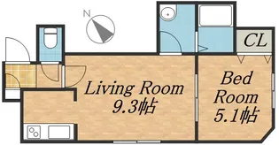 ヴェステン【206号室】の間取り