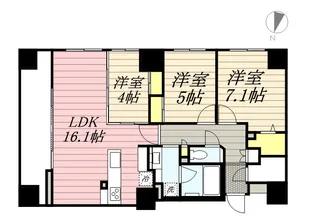 ラ・クラッセ札幌ステーションルミエール【501号室】の間取り