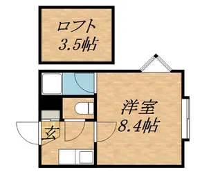 アップルハウス北42条Ⅱ【202号室】の間取り