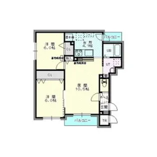 メゾン エスポワール【4階】の間取り