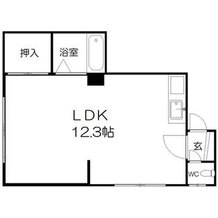 マンション札幌【3号室】の間取り