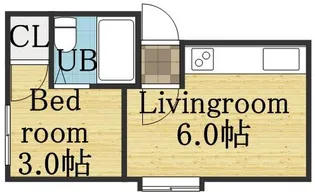 24ハイツA【103号室】の間取り