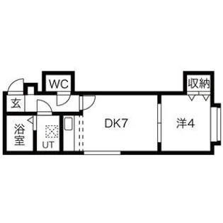 エヴァンス大友公園【3階】の間取り