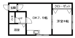アークコート二十四軒【1階】の間取り