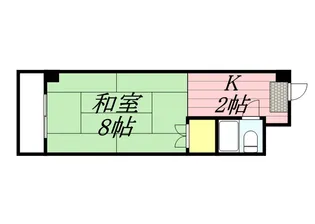コーポハシモト【0804号室】の間取り