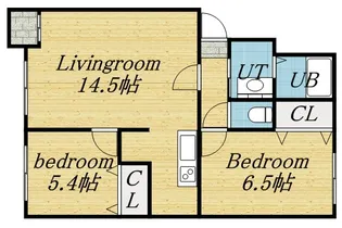 サンドエル【3階】の間取り