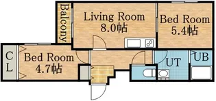 MAISON DE 桜(メゾンド桜)【4階】の間取り