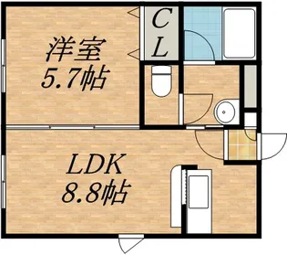 植物園ハイム【303号室】の間取り