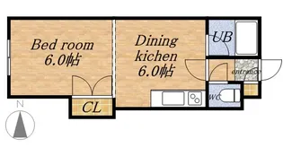 ハーベスト20【0203号室】の間取り