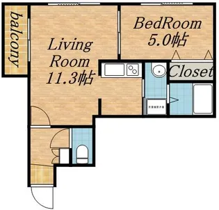 EーHORIZON宮の森【3階】の間取り
