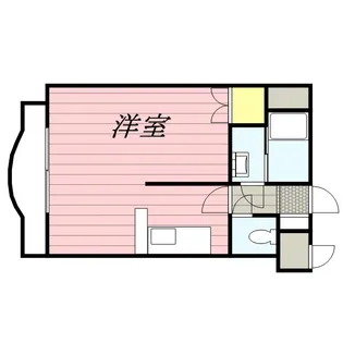 キャッスル八軒【0303号室】の間取り