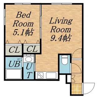 リヴェール元町【1階】の間取り