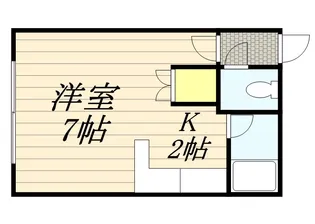 クルーズハウス栄町中央【0201号室】の間取り