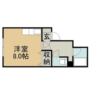 セゾン南1条【303号室】の間取り