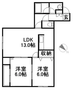 MAISON BONHEUR12【2階】の間取り