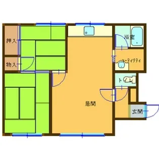 新生ハイムⅢ【202号室】の間取り