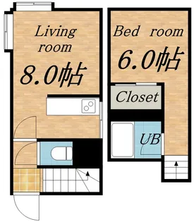 ラピス麻生【2階】の間取り