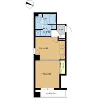 プロシード環状通東【5階】の間取り