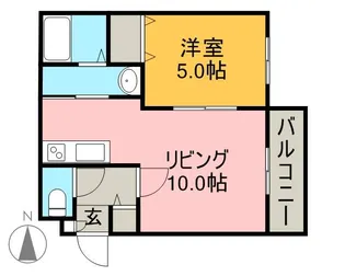 モンテリブロ札幌東【4階】の間取り