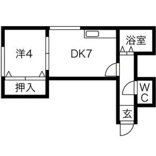 パルコート光星【403号室】の間取り