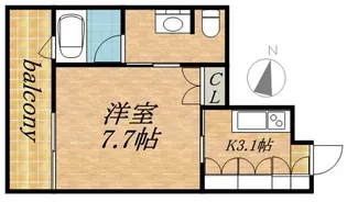 ラフィネタワー札幌南3条【3階】の間取り