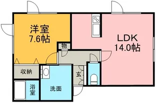 KAEN【0105号室】の間取り