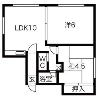 ホワイトレジデンス【2階】の間取り