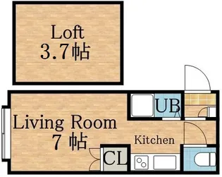 ノールヴァンヴェール【201号室】の間取り