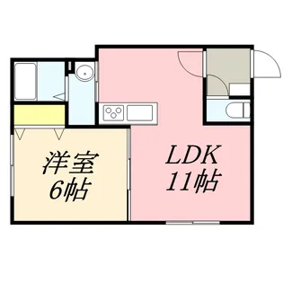 プランドール円山表参道【2階】の間取り