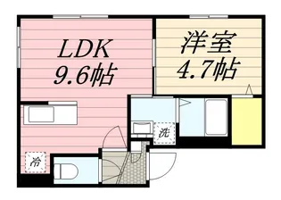 コローレN4W29【4階】の間取り