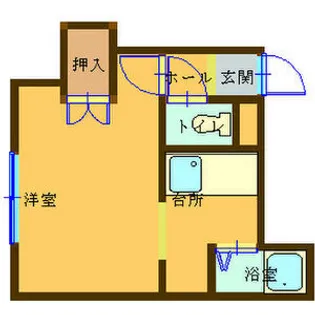 サーティーンハイツ【2-C号室】の間取り