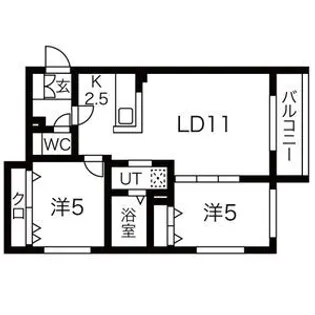 テラスココロ【3階】の間取り