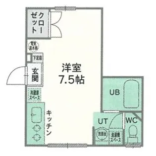 コーポサン【102号室】の間取り