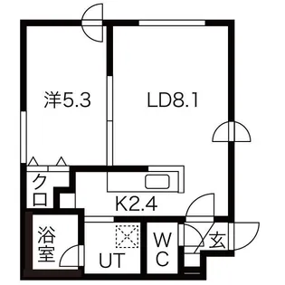 バンビーニN【2階】の間取り