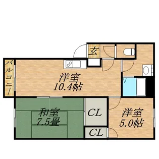 大友パークマンション【302号室】の間取り