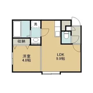 LEE苗穂駅前ビル【806号室】の間取り