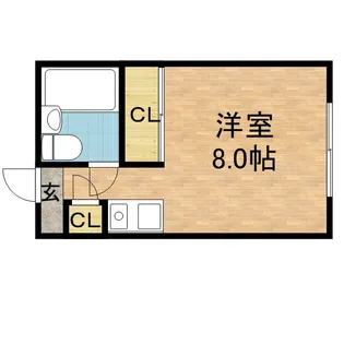 シャンボール札幌【216号室】の間取り